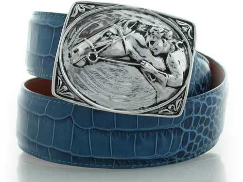 Horse Ride, Sterling Silver Buckle, Lyn Gaylord